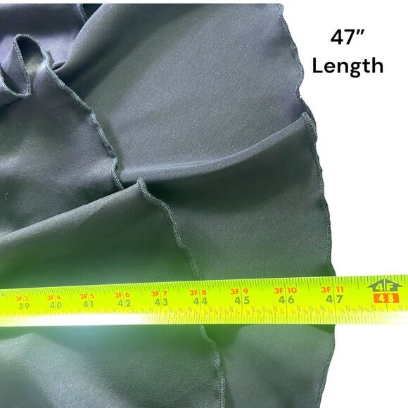 Hanna Nikole Plus Size 16W Flutter Sleeve Black Ruffle Layered Belted Dress NWT - Picture 10 of 10